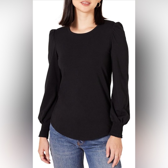 Amazon Essentials Tops - Amazon Essentials Women's Long-Sleeve Crewneck Smocked Cuff T-Shirt